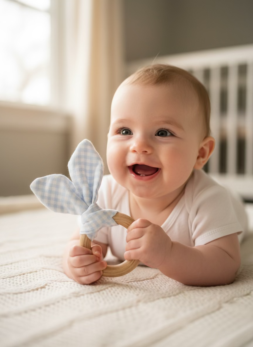 Bunny Ear Teething Rings