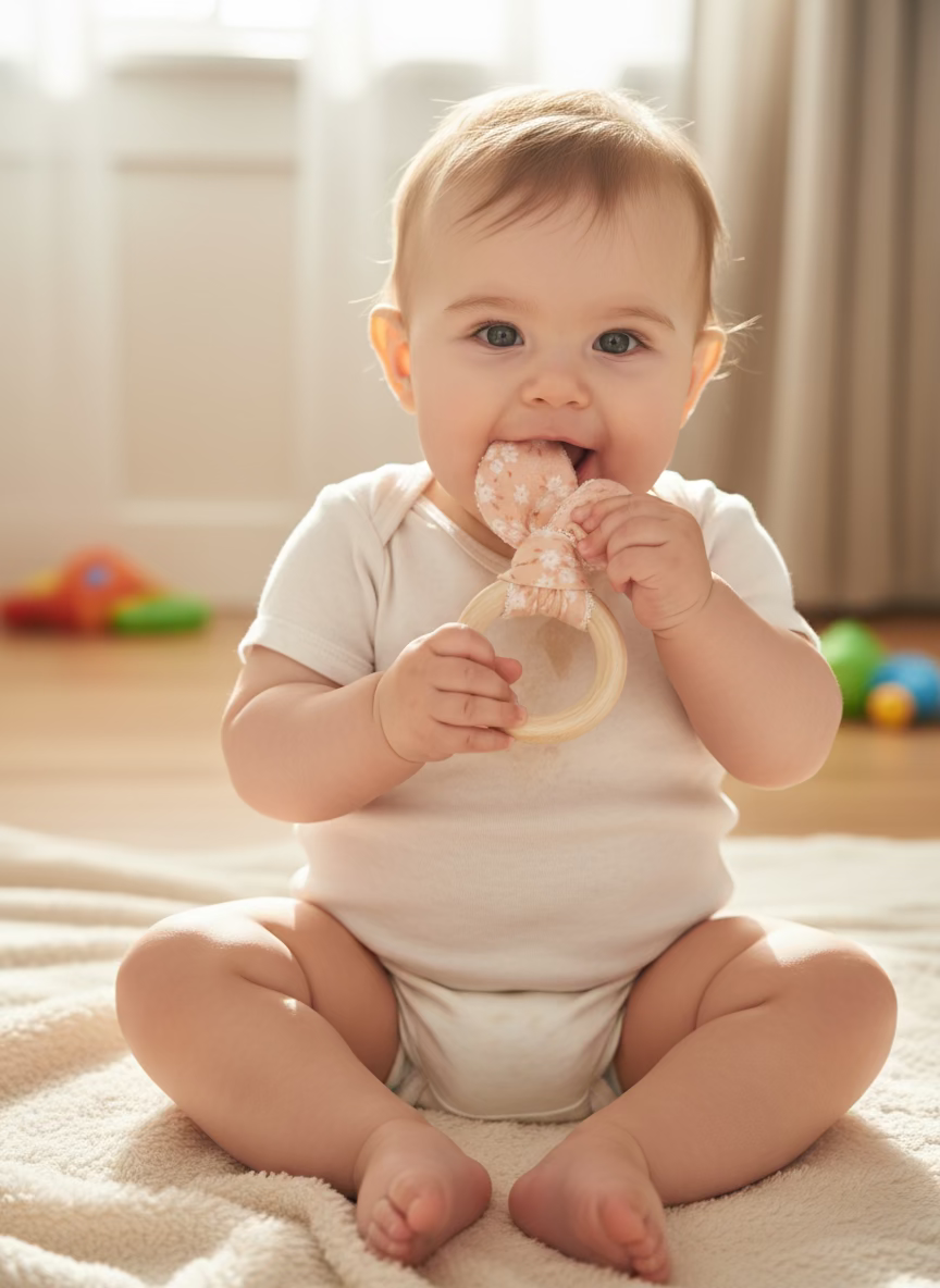 Bunny Ear Teething Rings
